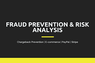 review your online store transactions and prevent fraud or chargebacks