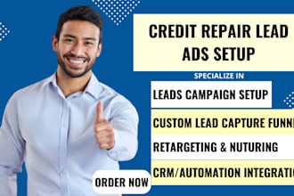 setup ads to generate leads for credit repair business, credit repair automation