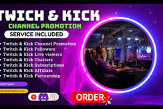 organically promote and bring the live viewers to your twitch channel