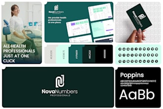do custom minimalist logo design and full brand identity kit