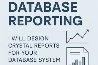 design crystal reports for your database system