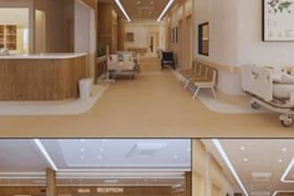 do 3d cgi unreal engine for hospital, clinics, pharmacy and lab space design