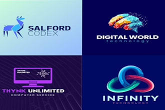 design a modern tech and crypto startup logo
