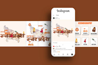 design stunning cultural and devotional instagram carousels