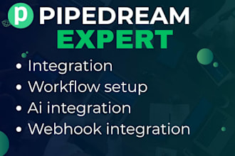build pipedream zapier n8n and make com automations and api integrations