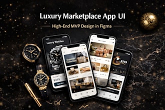 design marketplace mvp app UI UX for startups in figma
