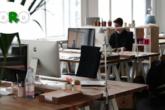 create a clean and professional zoom office background