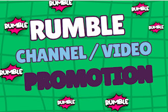 do rumble video promotion, rumble popularity and channel promotion