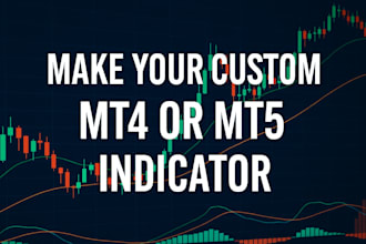 make your custom mt4 or mt5 indicator