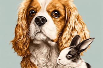 draw your pet or animal to realistic vector