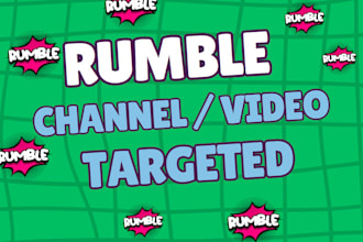 do rumble video promotion rumble promotion rumble channel organic