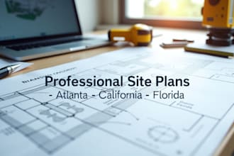 create professional site plans, atlanta surveyors, california permits, florida