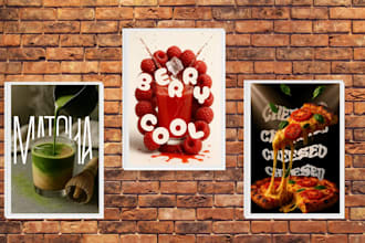 design cafe and restaurant poster in just one day