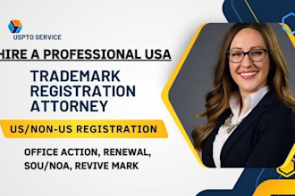 be your license attorney for trademark registration at uspto for amazon brand