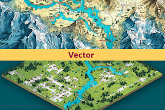draw vector map in illustrator