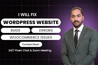 fix wordpress bugs, wordpress errors, fix woocommerce issues