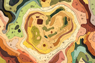 make your dream fantasy map for game, book, rpg campaign,