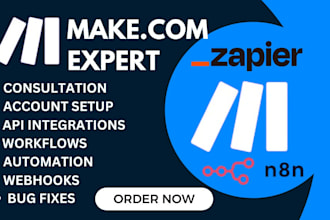 do make integromat make com automation scenario integromat made zapier expert