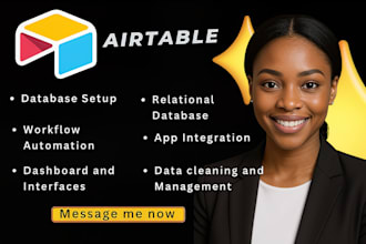 be your airtable expert, create airtable automation, airtable database