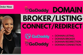 connect your domain broker, list domain, fix domain, redirect godaddy domain wix