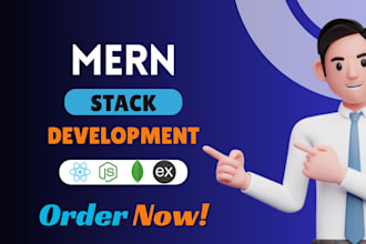 develop mern stack web as mern stack developer, reactjs nodejs mongodb expressjs
