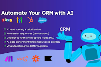automate CRM with ai gohighlevel, hubspot, zoho, salesforce