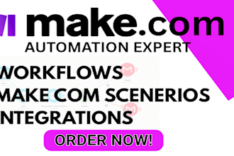 setup make com automation integromat n8n zapier workflows