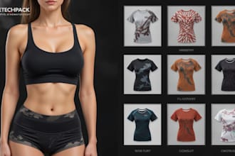 make activewear, gym wear,pant,swimsuit, bikini,loungewear, lingerie with clo 3d