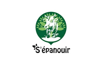 make amazing dairy cow logo for the agricultural sector