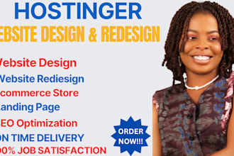 design and redesign your hostinger website today