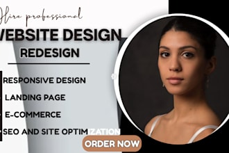 design or  redesign hostinger website, webador, canva, wordpress website design