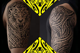 draw premium tribal, polynesian, and minimalist tattoos