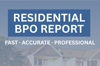 prepare residential and land only valuation reports