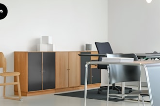 design a professional zoom virtual office background