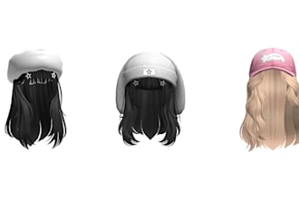 design custom roblox hair, bags, accessorises, and assets for your game