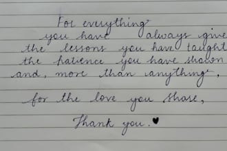 create handwritten letters and notes