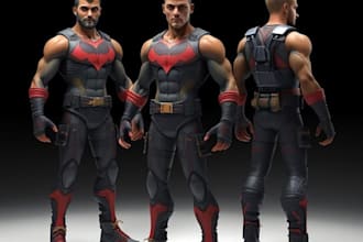 sculpt 3d model action figure toys character  stl for printing and rendering