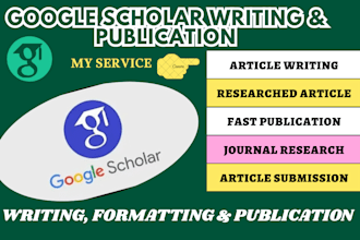 write and publish your research article in high index journal on google scholar