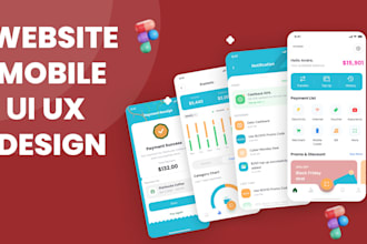 mobile app ui ux design or app ui in figma, ui ux design in figma
