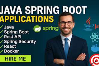 do your java spring boot microservices web app, rest API, react js,tailwind css