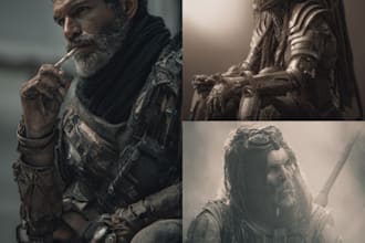 create cinematic fantasy or sci fi ai character portraits
