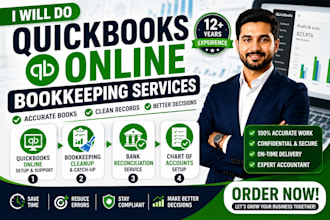 do quickbooks online bookkeeping, cleanup and reconciliation