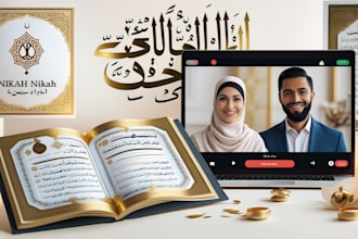 be your online nikah imam and help you in your nikah with witnesses