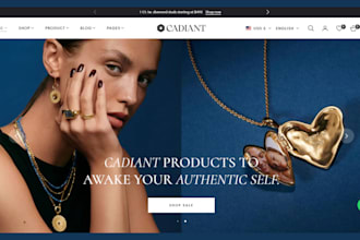 design jewelry website jewelry shopify store engagement ring jewelry store