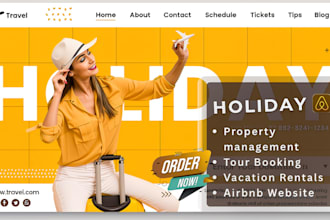 design vacation rental website, booking website, airbnb vacation website