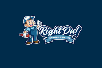 design plumbing heating company logo