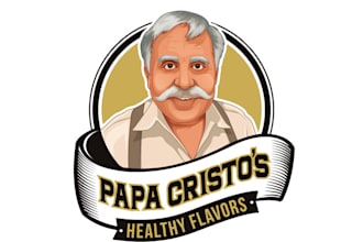 design high quality new papa cristos logo