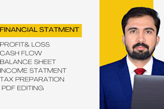 prepare financial statements, profit and loss, income statement
