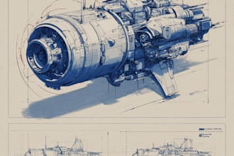 make a concept art spaceship or vehicle design for you