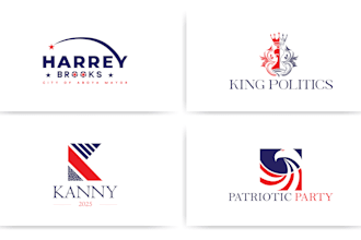 design a professional political campaign logo for your election within 6 hours